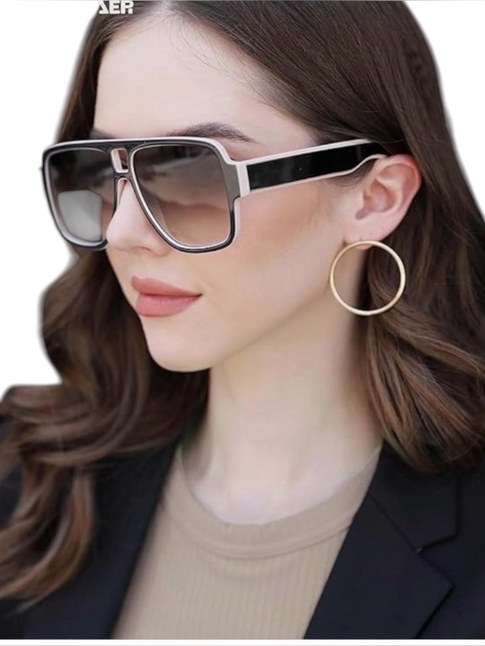 Eye2 Retro 70s Aviator Oversized Bold Square Men & Women Square Sunglasses NEW